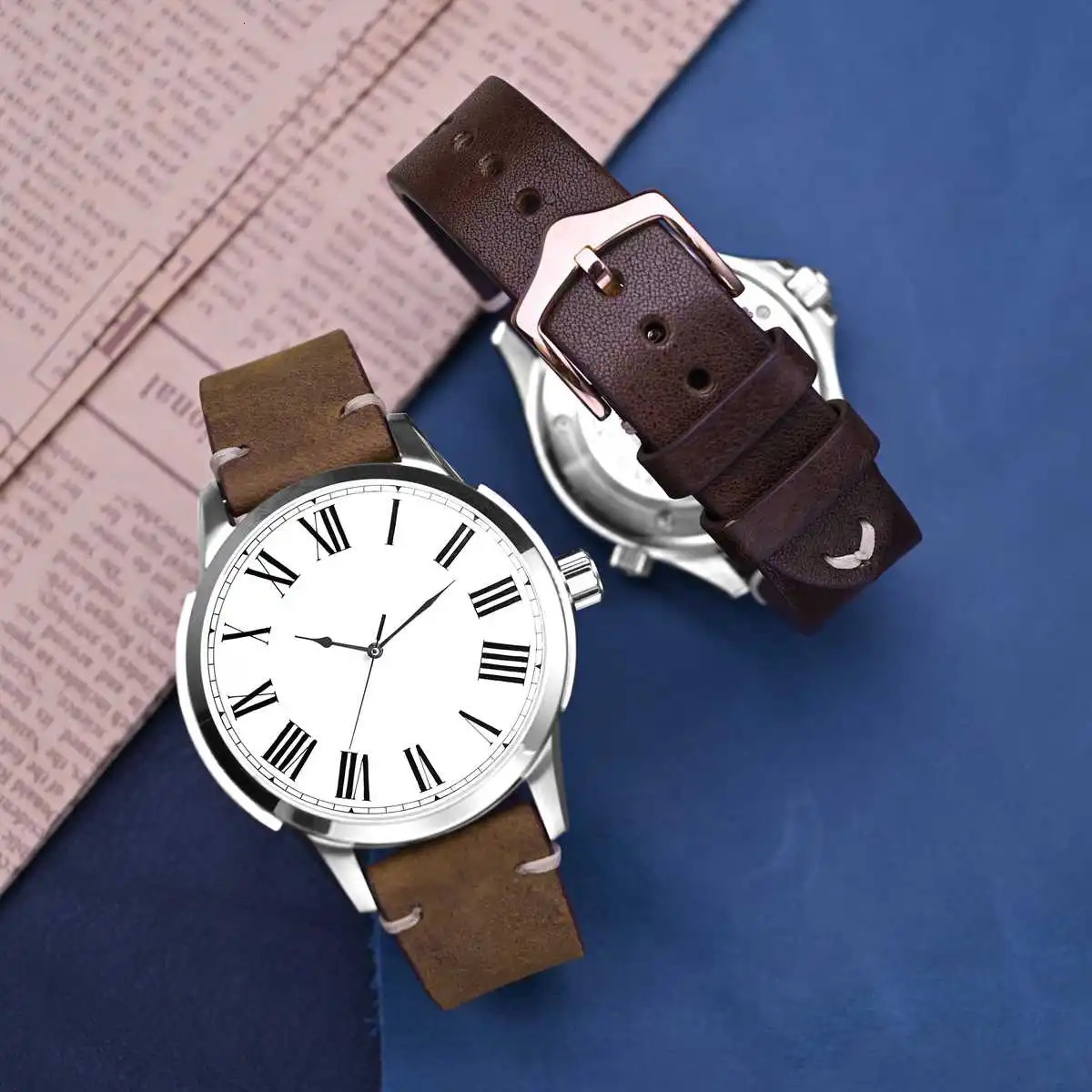 BISONSTRAP Crazy Horse Leather Watch Strap Bands18mm 20mm 22mmfor Smartwatch Green Brown 241225