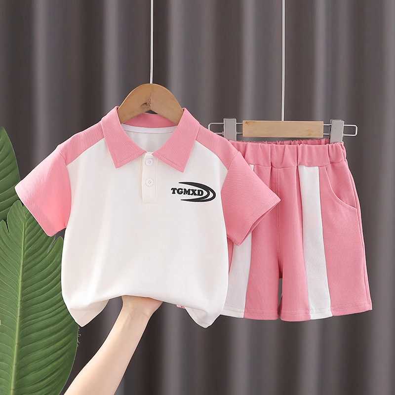 Clothing Sets New Summer Baby Clothes Suits Fashion Boys Lettler Shirt Shorts 2pcs/sets Toddler Casual Sport Clothing Kids Children TracksuitsY241225E