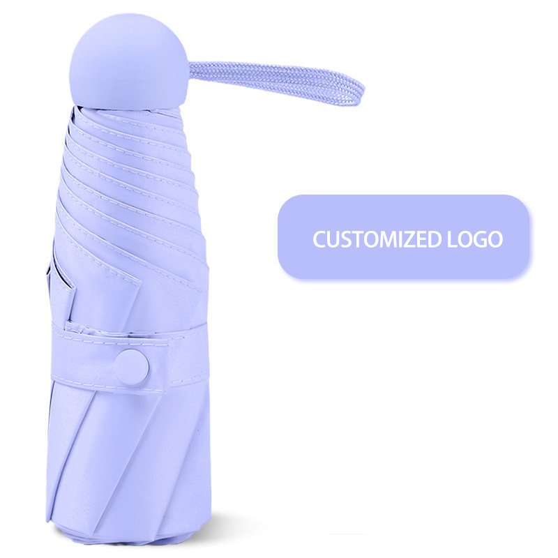 Durable Pocket Size Sun Protection Umbrella - UV Blocking & Windproof Design