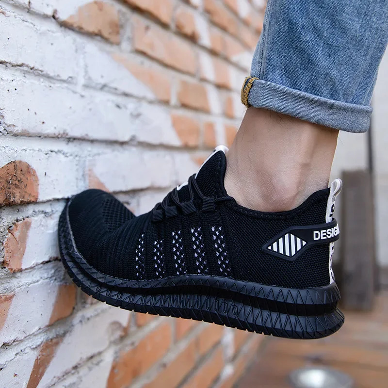 Safety Shoes Steel-Toed Safety Shoes For Men And Women In Summer Breathable Lightweight Smash-Proof And Puncture-Proof 241226