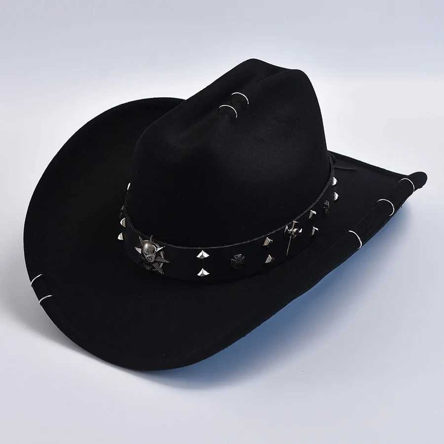 Retro Roll Brim Denim Hat for Men and Women Gentlemen La Jazz Denim Hat Role Playing Party Role Playing Dr Hat W241225