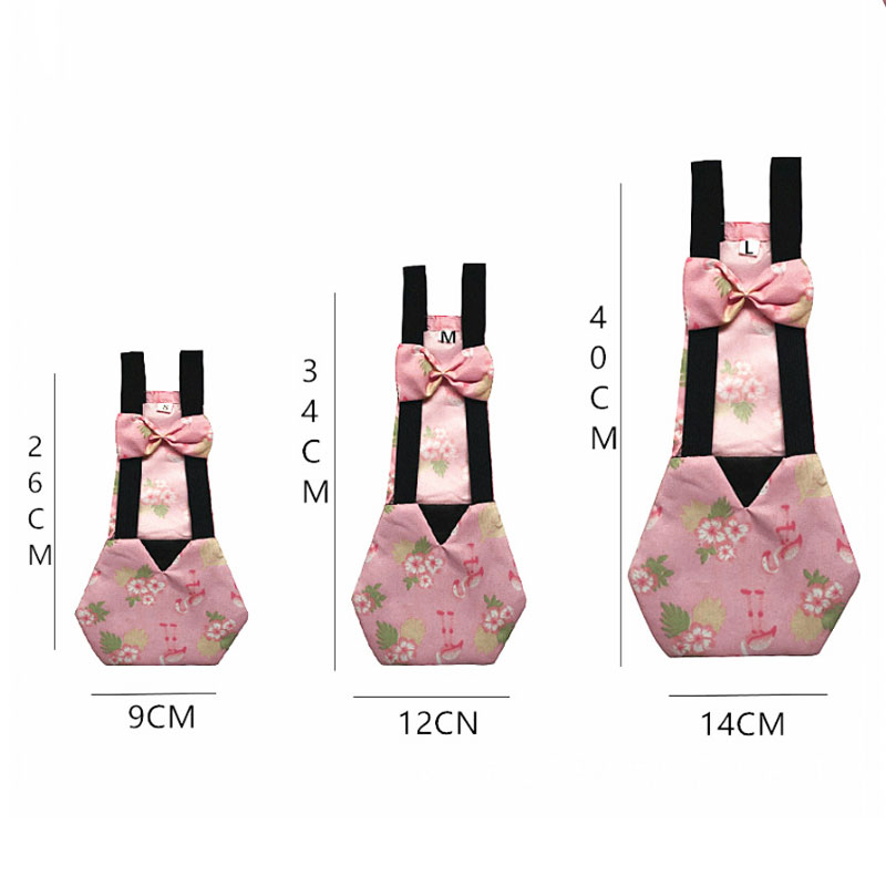 1PCS/S M L Pet Clothing Cole Duck Cute Diaper Chicken Duck Goose Diaper Elastic Strap Velcro Bow Decorative Pet Accessories