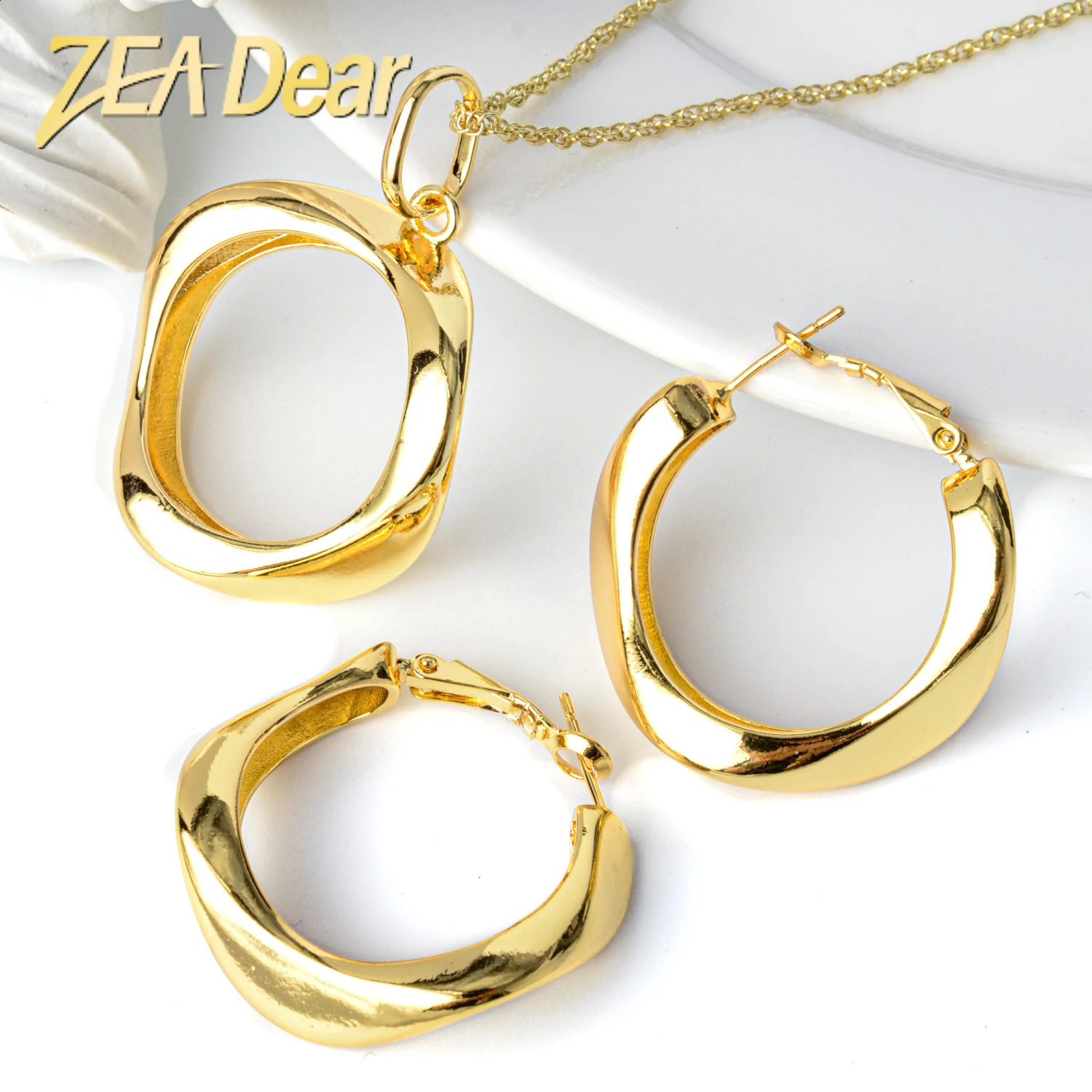 ZEADear Jewelry Sets Bohemia -Selling Round Earrings Pendent Necklace High Quality For Women For Wedding Party Gifts Trendy 241226