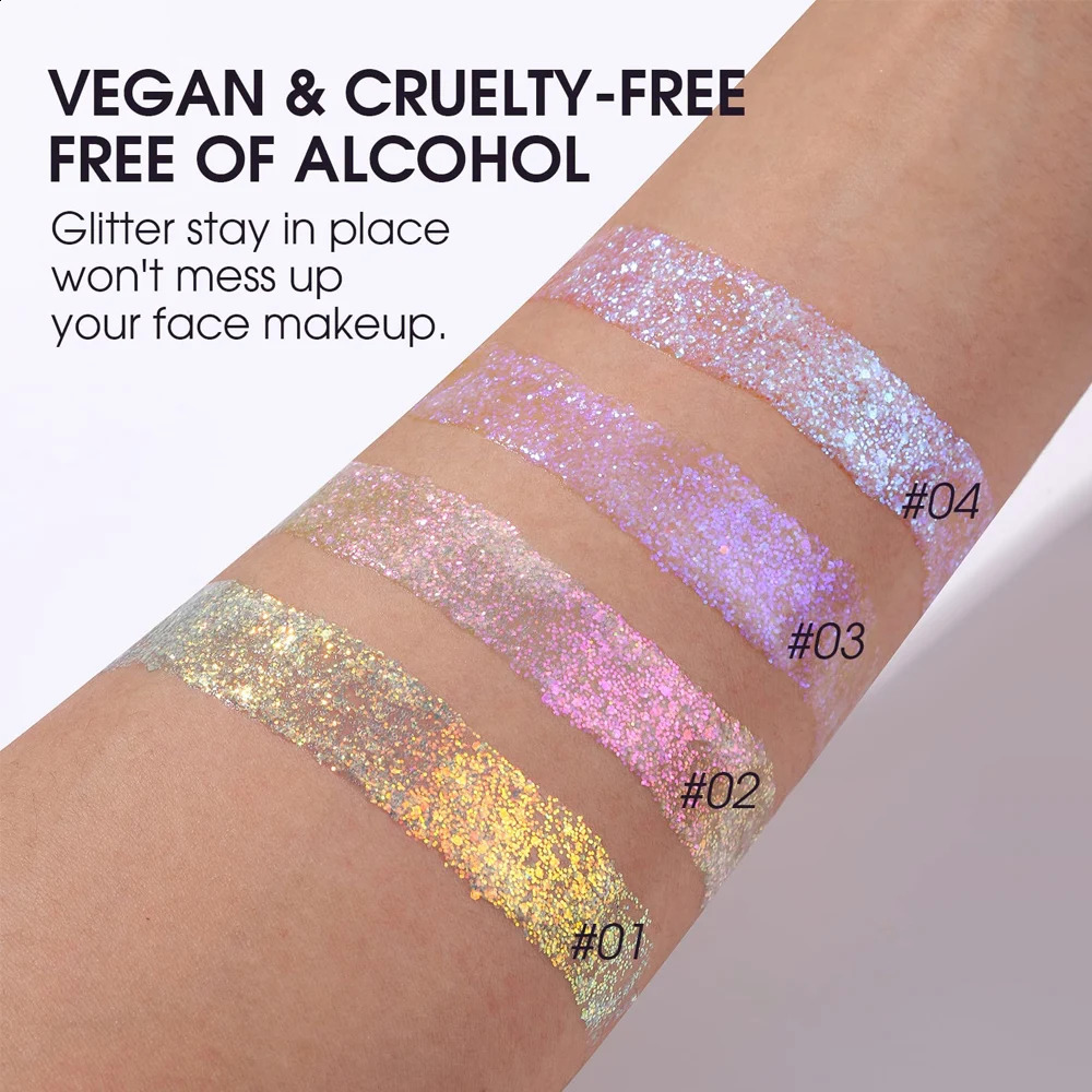 Face Glitter Bar Makeup Glitter Eyeshadow Festivals Glitter Gel For The Face Eye Lip Hair Body Glitter Shining 3 Colors Set 241226