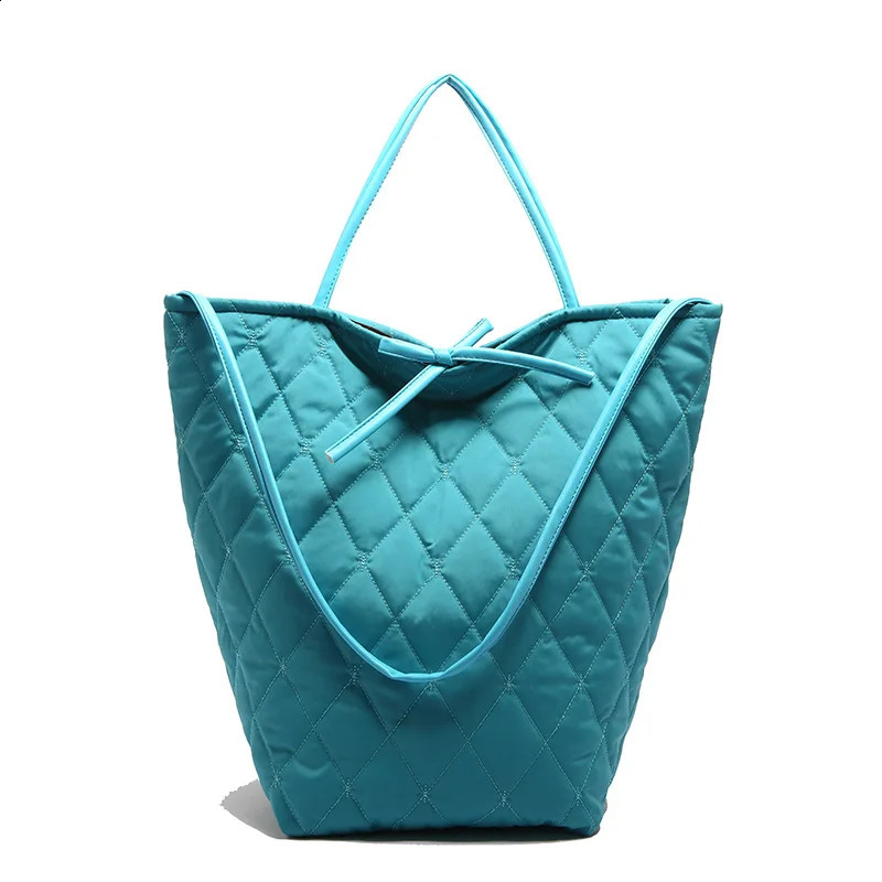 Oxford plaid bedding womens shoulder bag retro cross shaped bag bucket handbag 241223