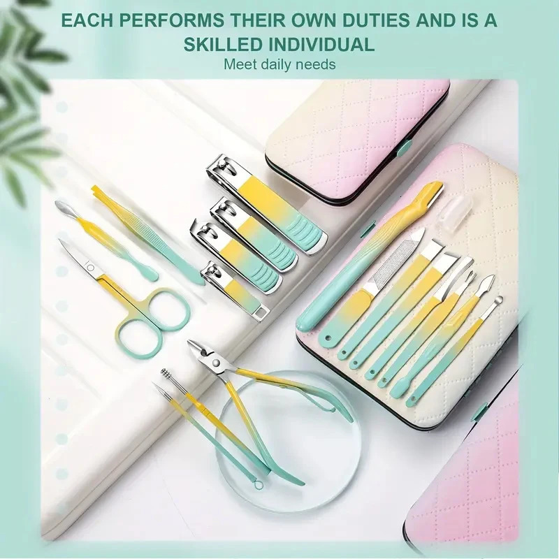 Manicure Set - Nail Clipper Tools for Men and Women with Portable Travel CaseGift for Family and Friends 241225
