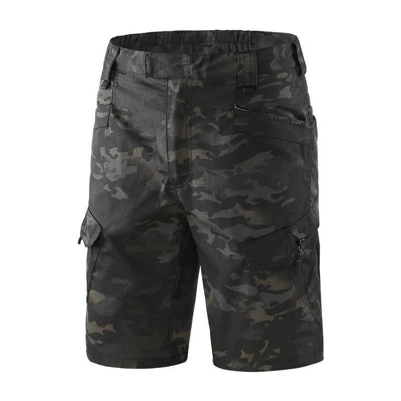 Hiking shorts mens outdoor waterproof military camouflage multi pocket shorts mens SWAT cargo size 5XL classic tactical shorts W241226