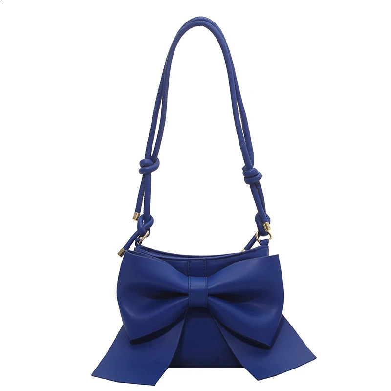 Home>Products> Bow Blue Womens Underwear Bag>Fashion Bow Decoration Shoulder Bag 241223