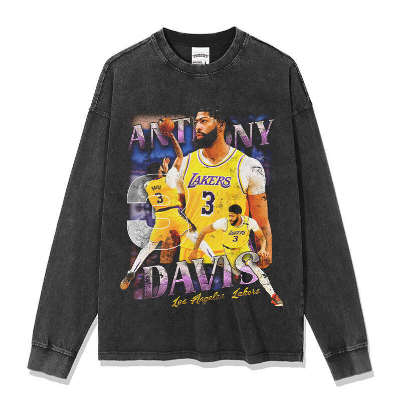 Thick Eyebrow Brother Davis American Printed Short Sleeve T-shirt Washed Round Neck Hoodie