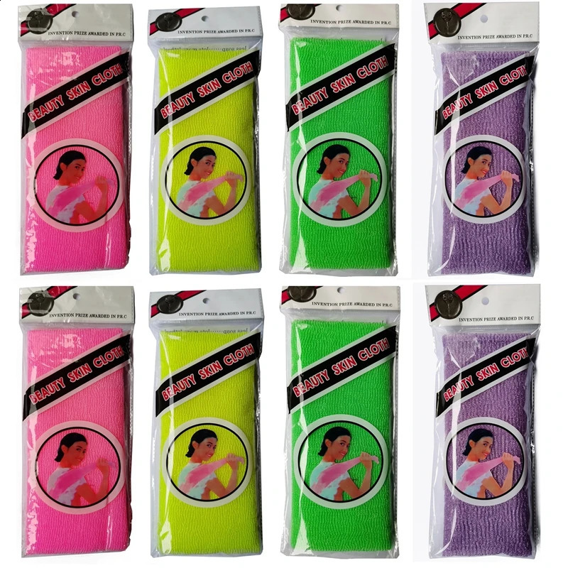 Japanese Skin Exfoliating Cloth Body Wash Towel Nylon Bath Towel Skin Polishing Towel Beauty Skin 10Pcs 241226