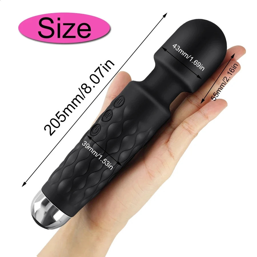 Powerful Magic Wand Vibrators for women Clitoris Stimulator AV Stick G Spot Massager Female Masturbator Sex Toys Woman 241226