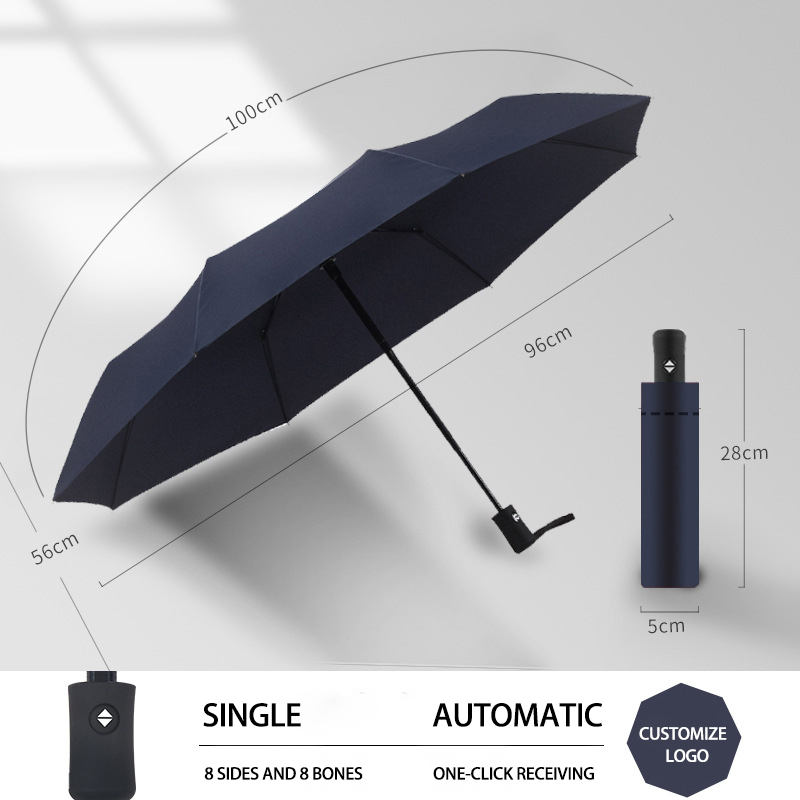Sturdy Large Automatic Foldable Umbrellas Perfectly Designed for Rainy Days and Windy Outdoors