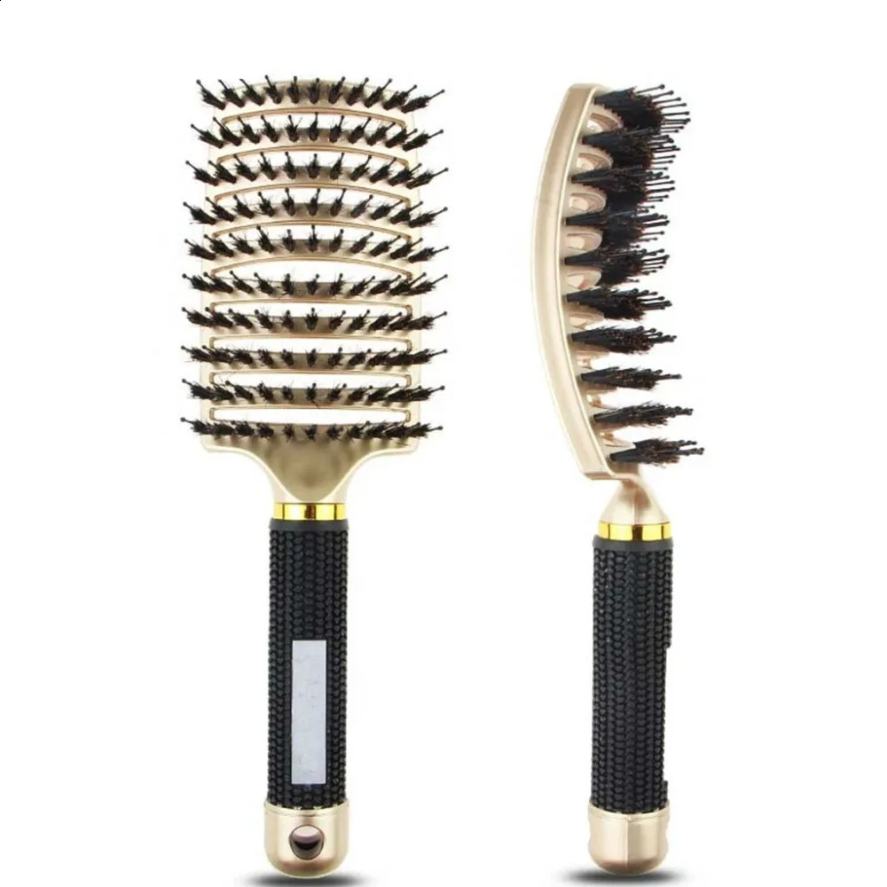 Anti Klit Hairbrush Women Female Hair Scalp Massage Bristle nylon Hairbrush Wet Curly Detangle Hair Brush For Salon 241225