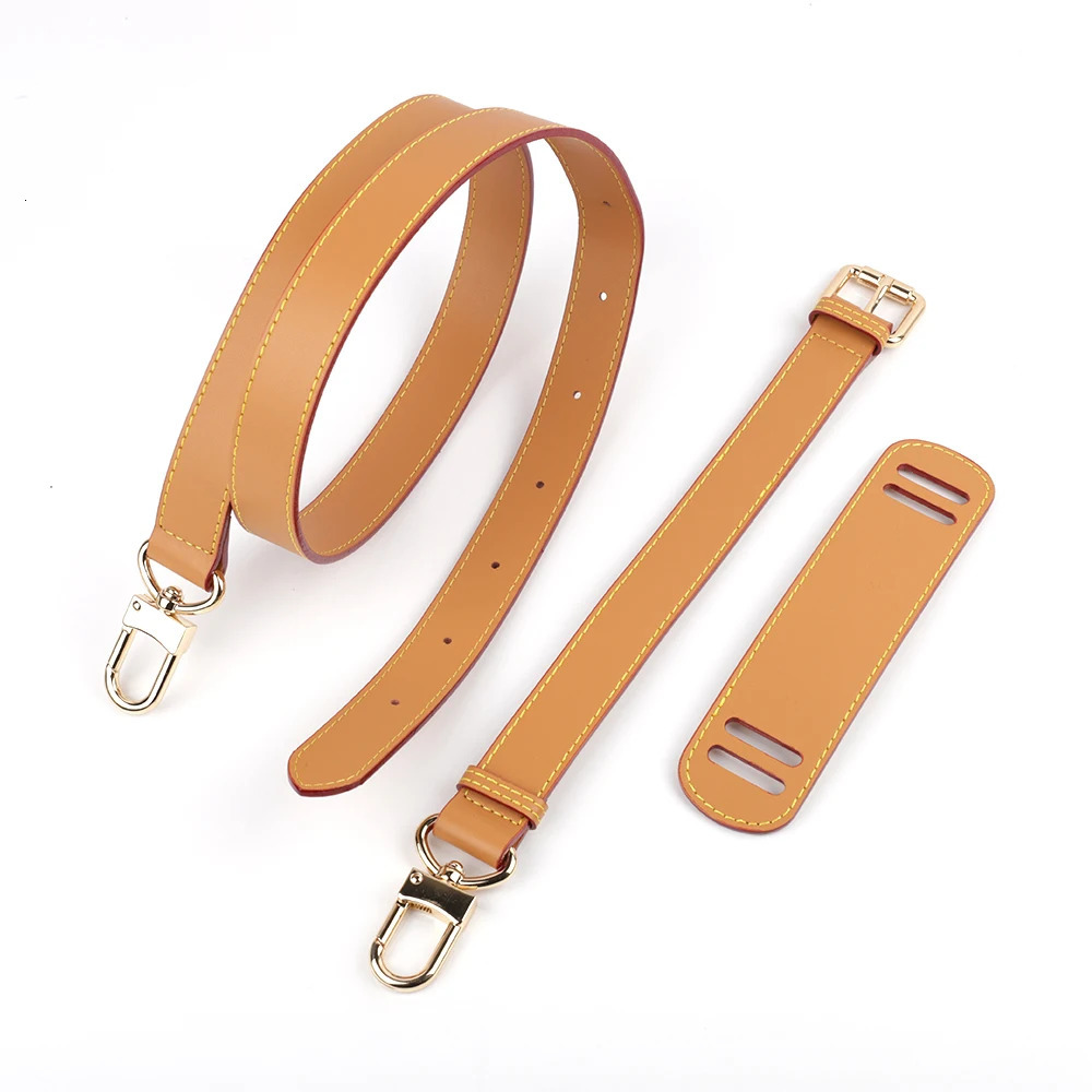 High Quality Genuine Leather Bag Strap Length 105CM-125CM Adjustable Shoulder Strap Black/Beige Women Bag Accessorie 241225
