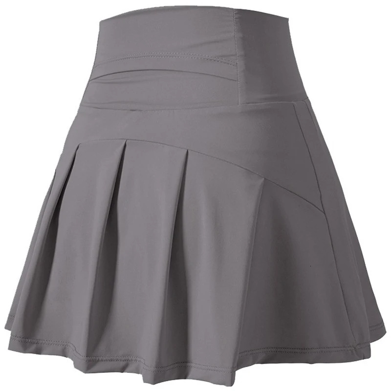 Women's High Waist Sports Short Fiess Yoga Shorts, Quick Dry, Running Sport Skirts, Tennis Skirt, Golf Wear, Summer