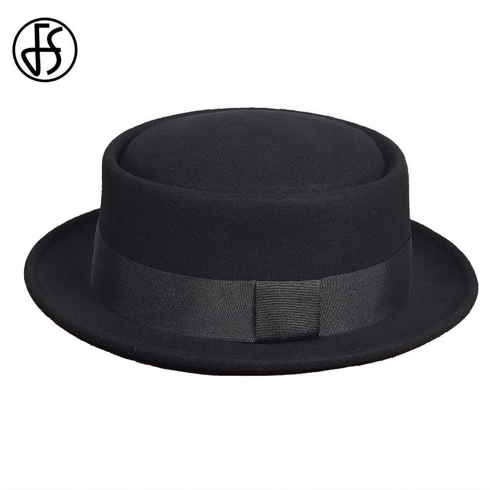 F. S small hat church Panama mafia C gentleman black jazz men winter wedding wool felt Fedora W241225