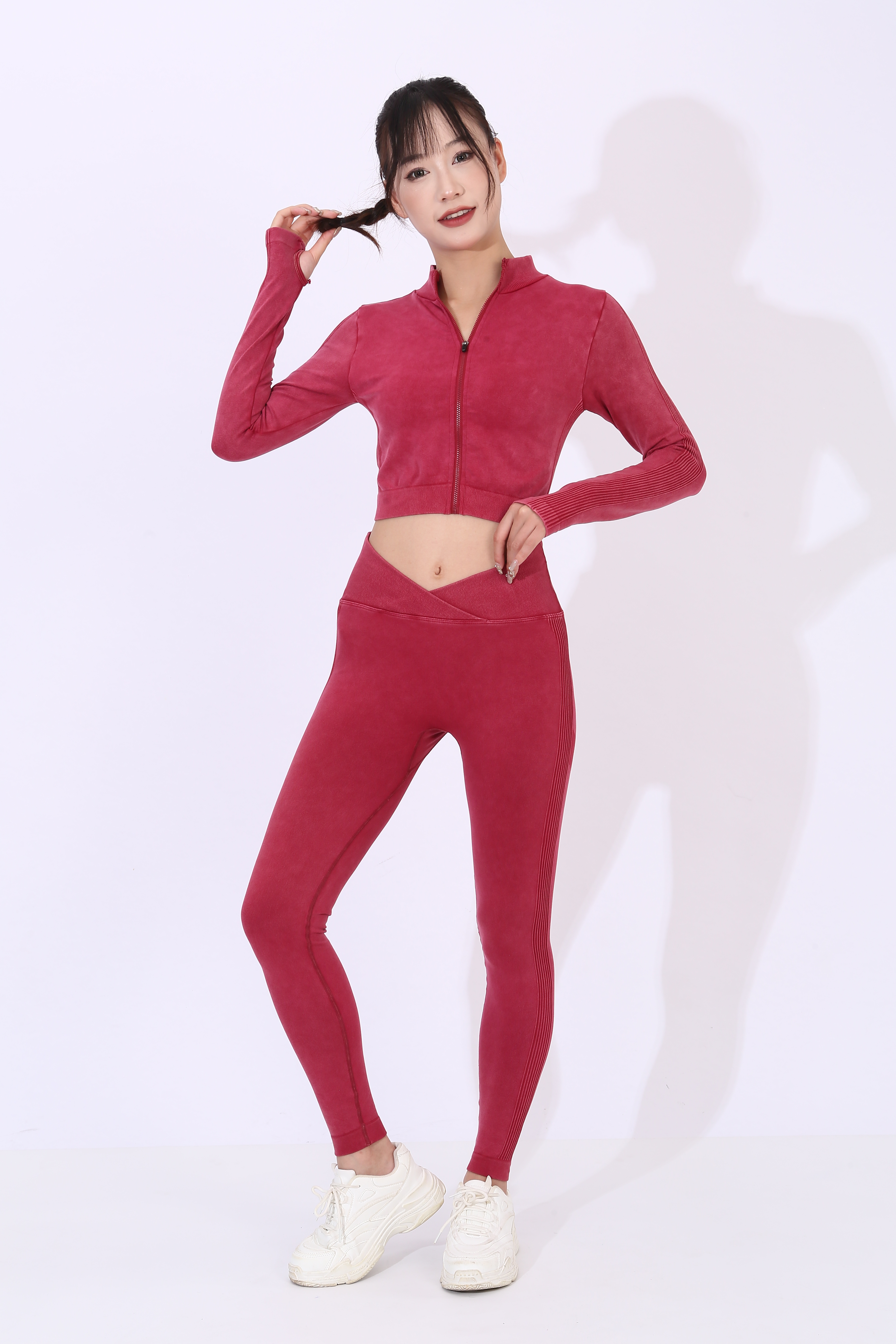 FEMME FINESS That's Yoga Wear Exercise Suit Seamless Yoga Wear Suit