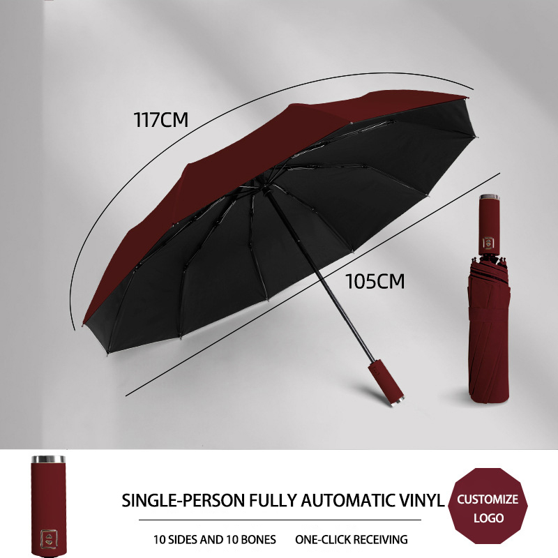 Sturdy Large Automatic Foldable Umbrellas Perfectly Designed for Rainy Days and Windy Outdoors