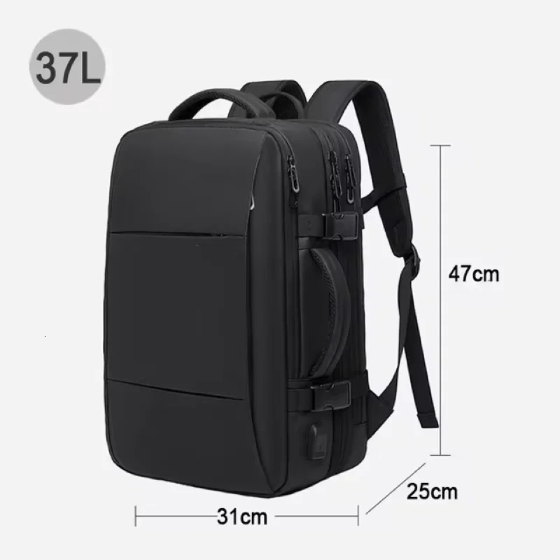 BANGE travel backpack mens business backpack school expandable USB bag large capacity 17.3 laptop waterproof fashion backpack 241225