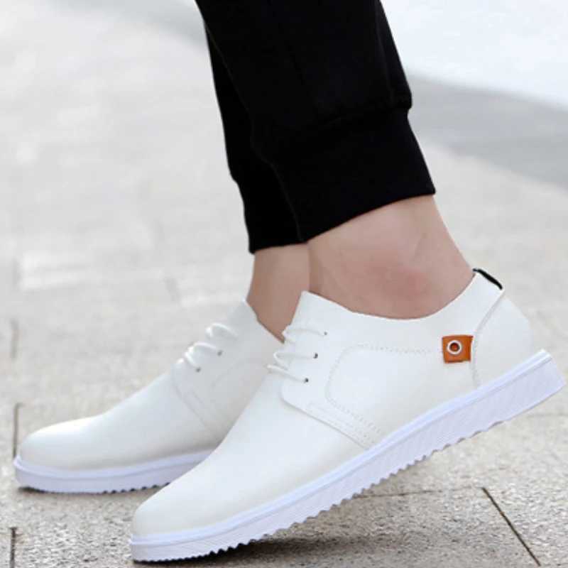 Mens leather casual shoes brand comfortable mens dress shoes lace Oxford shoes high-quality mens sports shoes Tenis Hombres 45 M241225