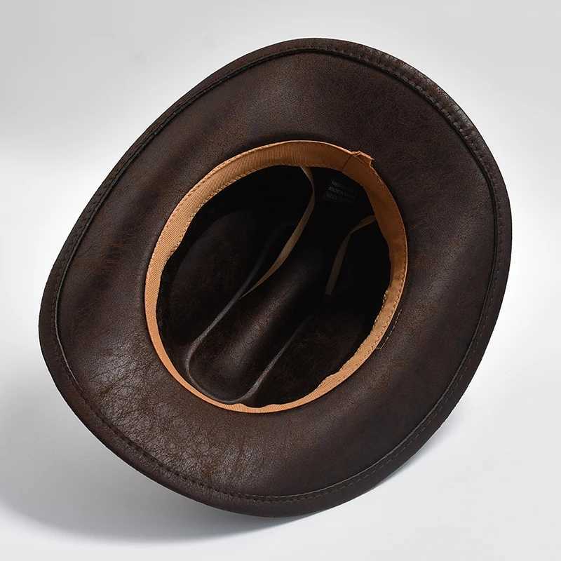 Unisex Retro Western Mens Cowboy Hat Womens Outdoor Gentleman Cowboy Girl Jazz C Sombrero Hombre W241225
