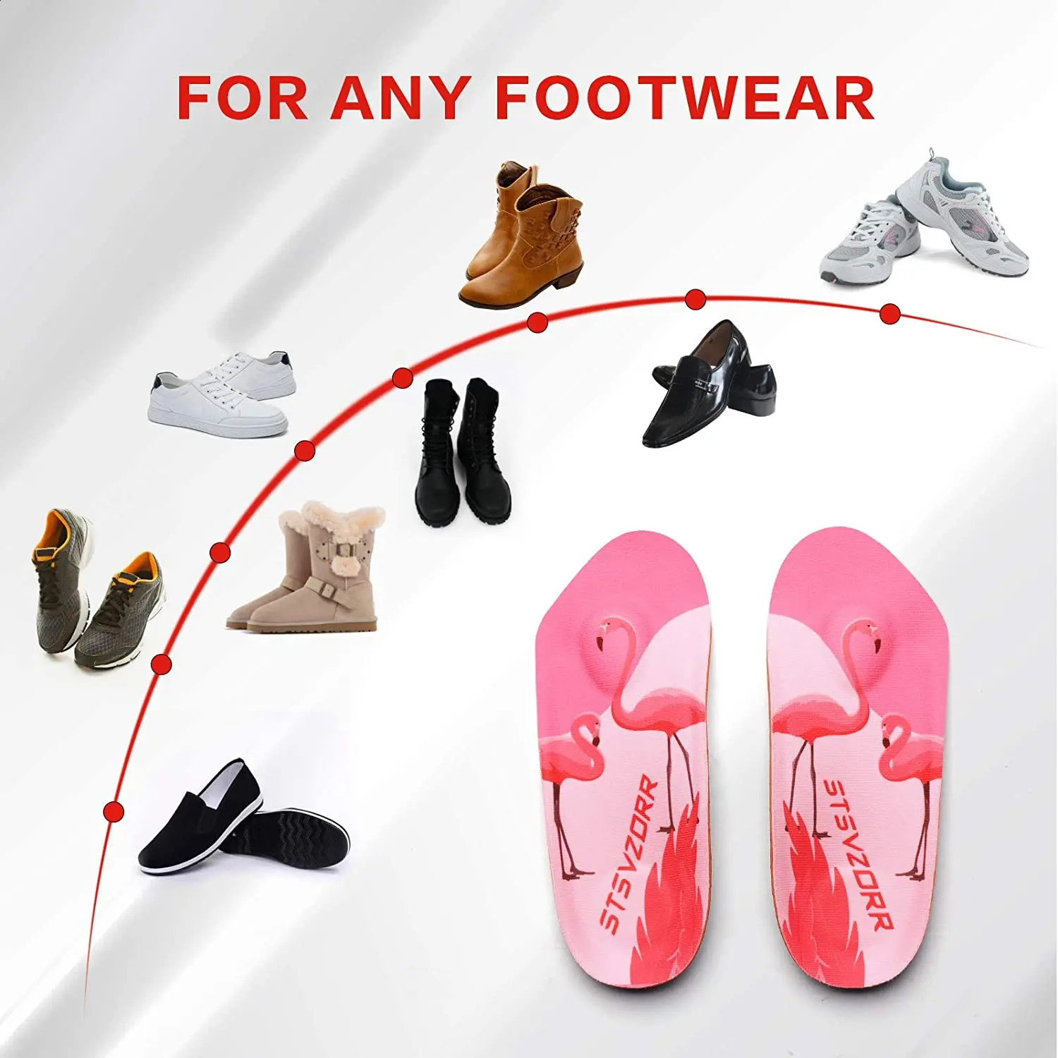 3/4 Arch Support Insoles Comfortable Ortics Insert Suitable for Heel PainFlat Feetlantar FasciitisArch or Foot Fatigue 241226