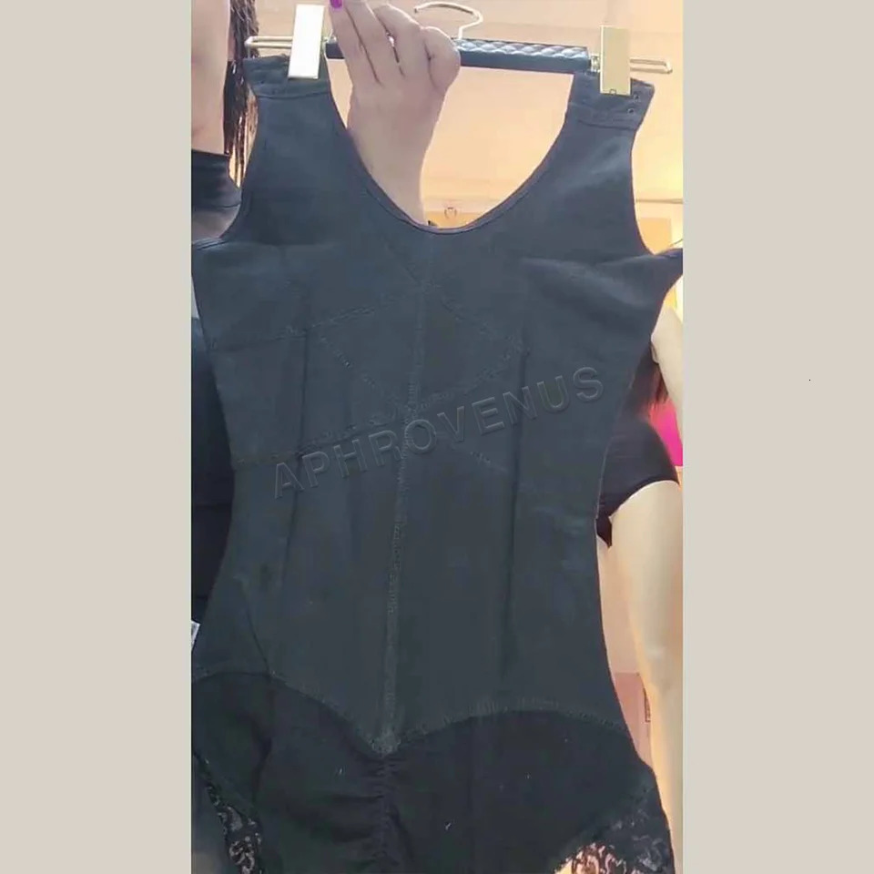 Fajas Colombianas Womens Compression Waist Trainer Body Shaper Slimming Butt Lifter Tummy Control Open Bust Shapewear 241225