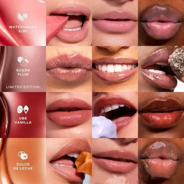 Makeup Tower 28 Gloss lil softies Lip Care Kit watermelon kiwi sugar plum ube vanilla dulce de leche Moisturizes hydrates nourishes lips Beauty Cosmet