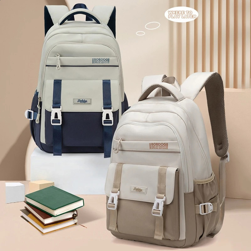 Large Capacity Backpack College Style Female Leisure Backpack Fashion Travel Junior High School Students 241226