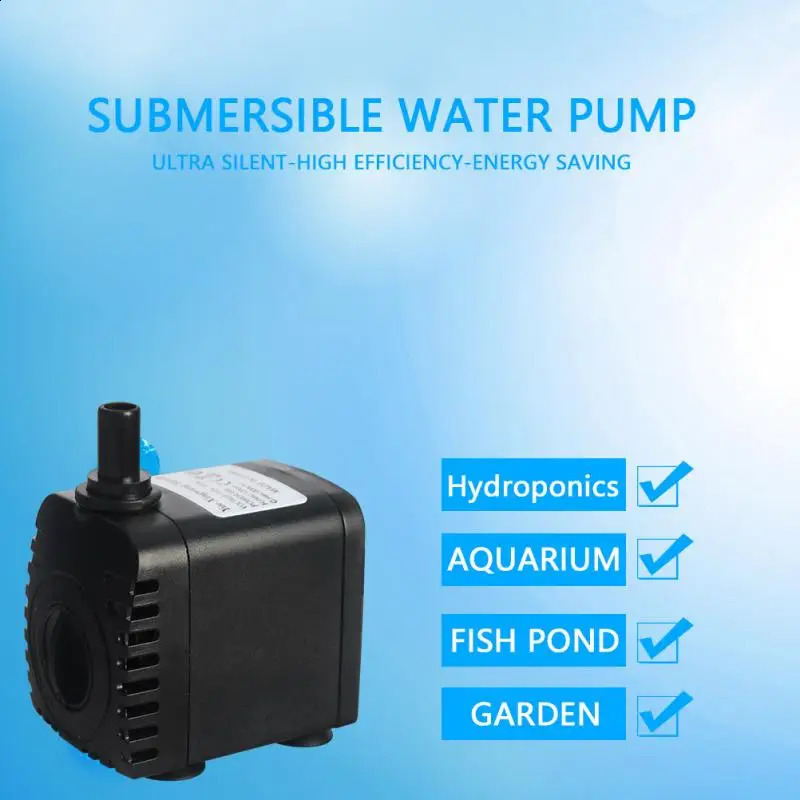 110V-220V Fish Tank Water Pump Energy-saving Aquarium Pump Ultra-Quiet Filter Fish Pond EU/US/UK Plug Aquarium Water Pump 241225