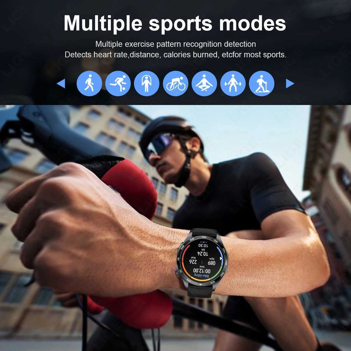 LIGE Mens ECG Heart Rate Monitor Medical Grade Mens Watch wireless connections Call Bracelet Android Smart Watch X241226