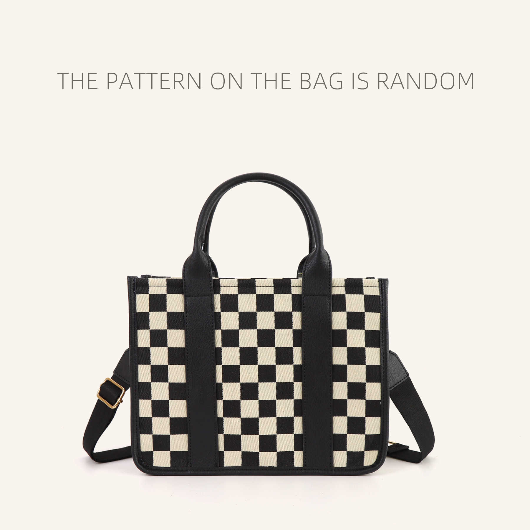 Ladies' canvas single shoulder crossbody bag, casual versatile handbag, travel plaid tote bag with shoulder strap 241215