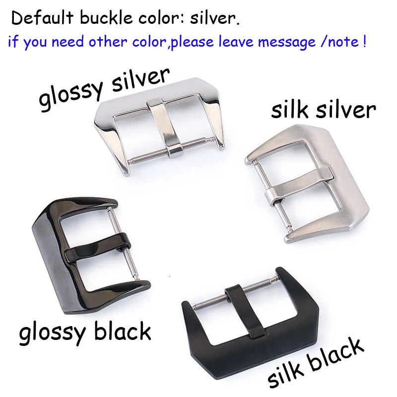 11Colors Glossy Matte Genuine Leather Watch Band 20mm 22mm 24mm 26mm Replacement Watch Strap Cowhide Leather Wristband 241225