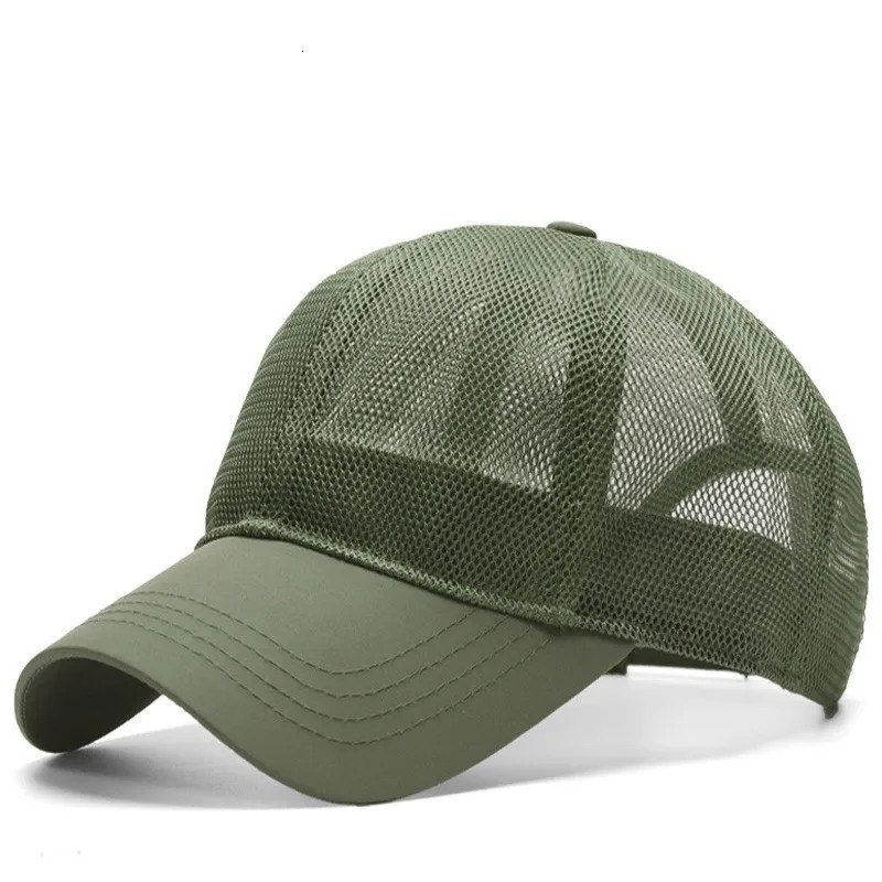 Dad Outdoors Fishing Sun Cap Adult Sports Hat Lady Summer Mesh Baseball Caps Man Big Size Hats 55-60cm 60-65cm 241225