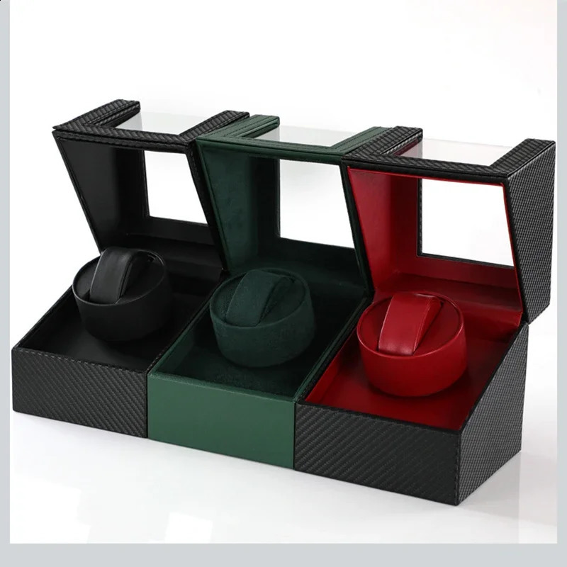 Mechanical Watch Electric Tachometer Automatic Motor Box Watch Packaging Gift Box Shaker Customize on Side of Winder 241226