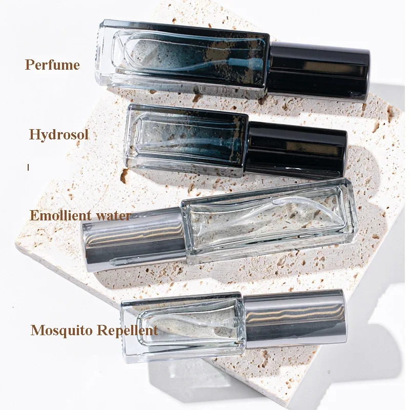 3PCS 5ML 10ML Mini Perfume Spray Bottles Glass Refillable Bottle Portable Travel Oil Liquid Cosmetic Container Perfume Atomizer 241225