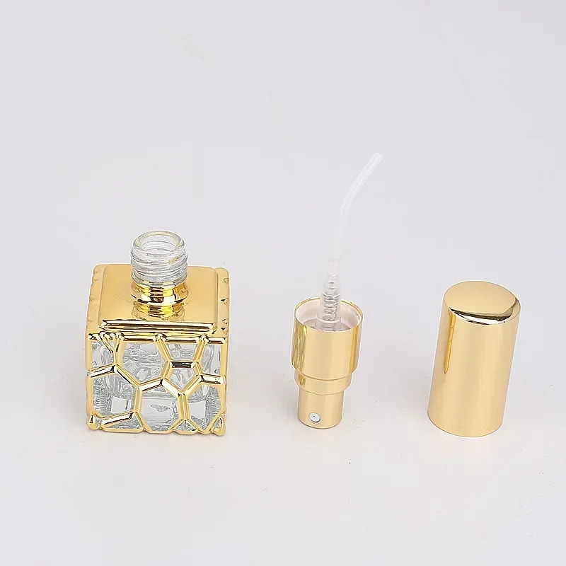 1Pcs 10ml Portable Glass Refillable Perfume Bottle Empty Perfume Cosmetics Container Atomizer Sprayer Travel Cosmetic Tool 241225