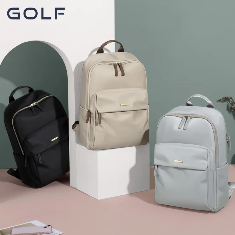 GOLF Backpack Womens Simple Commuting Travel Computer Backpack Canvas Large Capacity Student backpack 241225