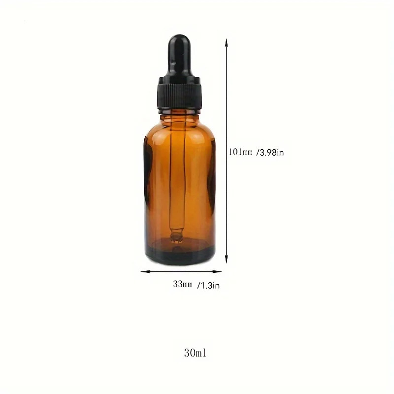 5/10/20pcs 4 accessories 30ml refillable glass dropper bottle 2 funnels 2 pipettes for essential oils and perfumes 241225