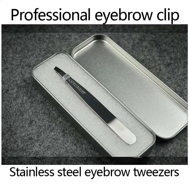 Professional stainless steel eyebrow pliers oblique eyebrow clip beauty makeup appliances 241223