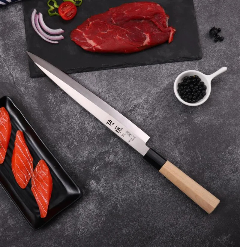 Japanese sushi knife sashimi sushi knife 10 inch slicing knife cooking knife Towsun cut sushi fillet 241225
