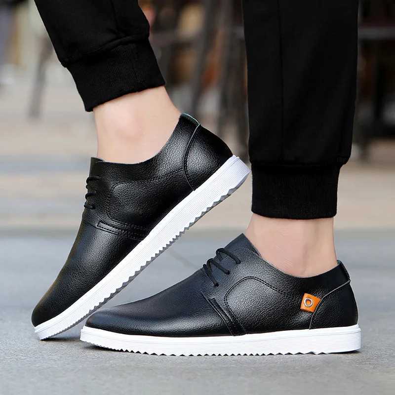 Mens leather casual shoes brand comfortable mens dress shoes lace Oxford shoes high-quality mens sports shoes Tenis Hombres 45 M241225