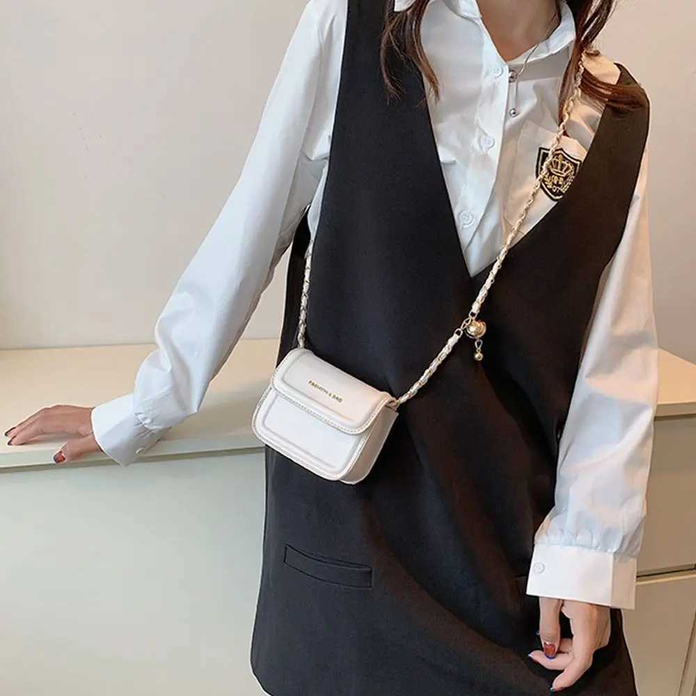 Fi Women Chain Shoulder Crossbody Bag Handbags Square Cluh Bags Female Underarm BagXJ241225