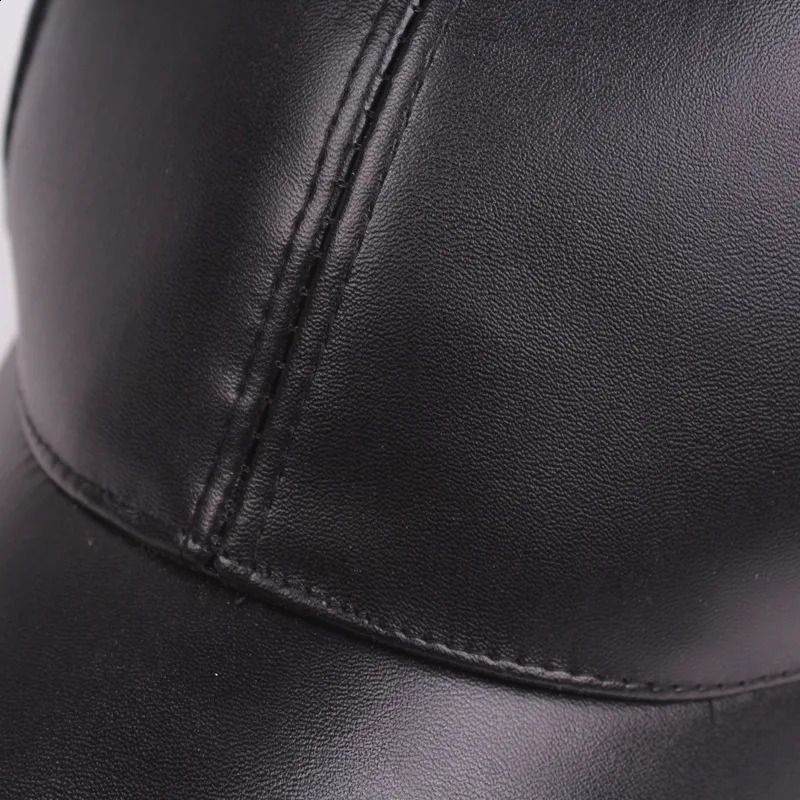 Women Men Hat PU Leather Baseball Cap Visor Light Board Solid Men Hip Hop Cap Outdoor Sun Hat Adjustable Sports Caps 241226