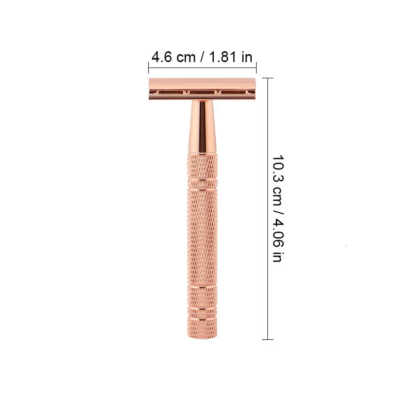Classic Manual Shaver Aluminum Double Edge Safety Razor for Mens Shaving and Womens Hair Removal Tool With Shaving Blades 241225
