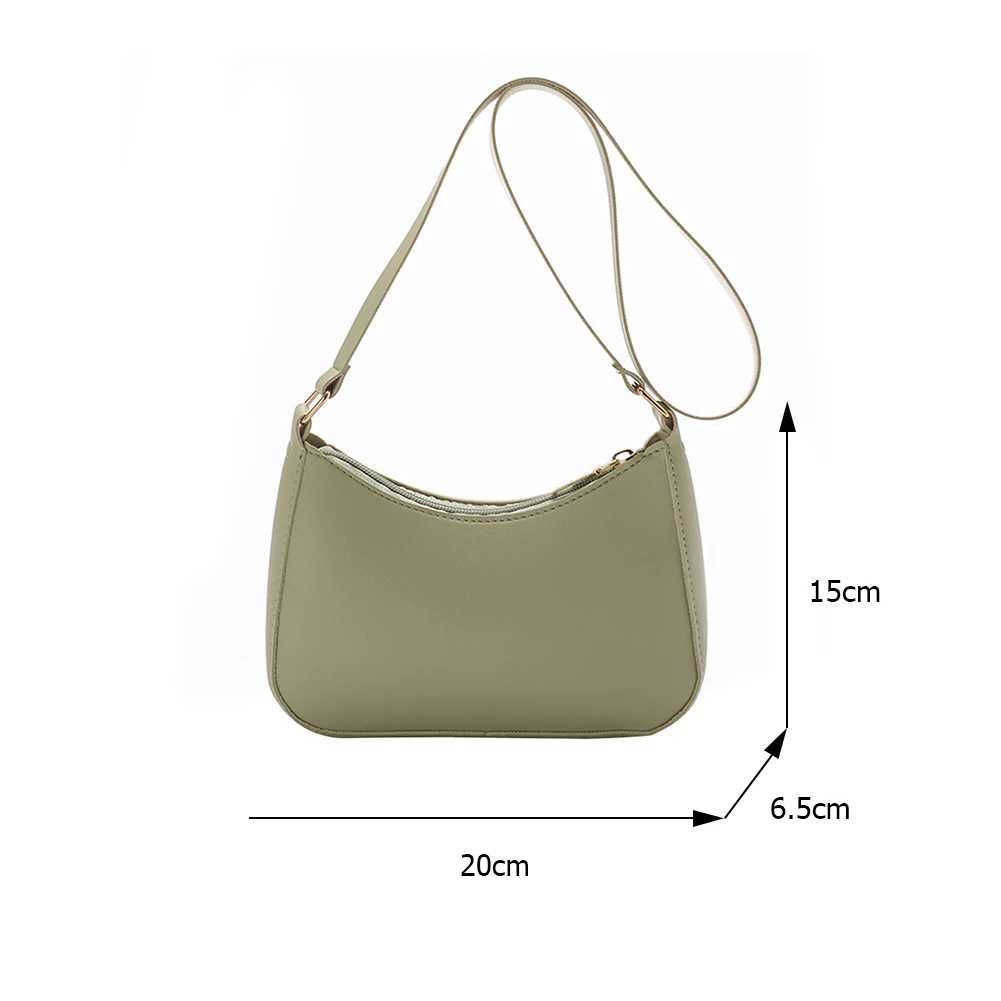 Womens Bag 2022 Trend Handbags Female Handbags Solid Color PU Leather Shoulder Underarm Bag Ladies Shopper Hobos Bag XJ250605