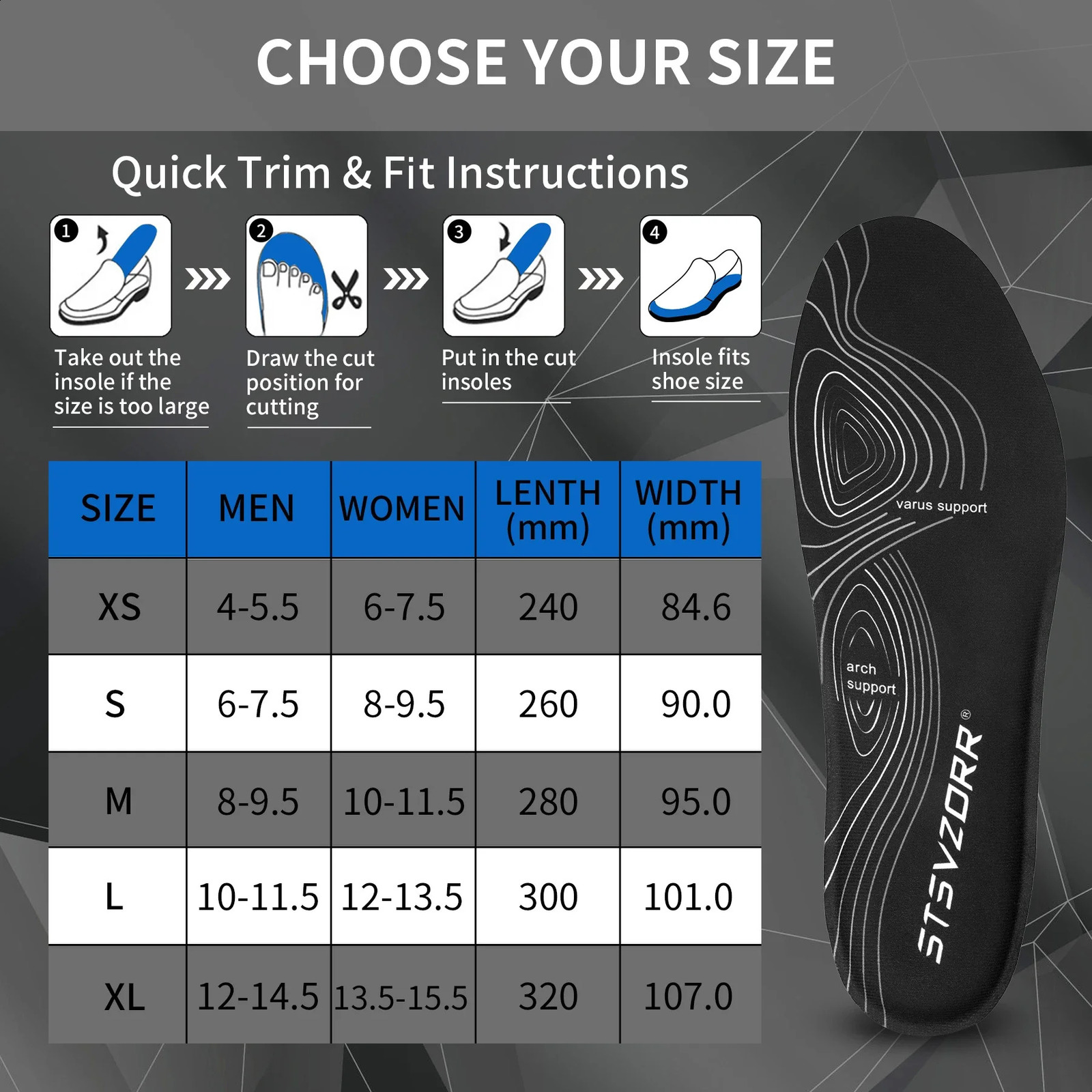 iFitna PU Plantar Fasciitis Pain Relief Orthopedic Insole Men Women Sneaker Flat Feet High Arch Support Ortic Insert Sole 241226