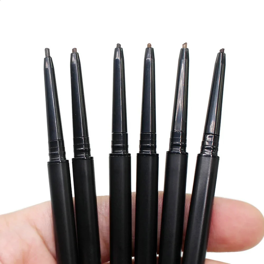 Private Label Eyebrow Pencils for Vegan and Vegetarian Customers 2in1 Ultra Thin Eye Brow Pencil Wholesale Makeup Supplier 241226