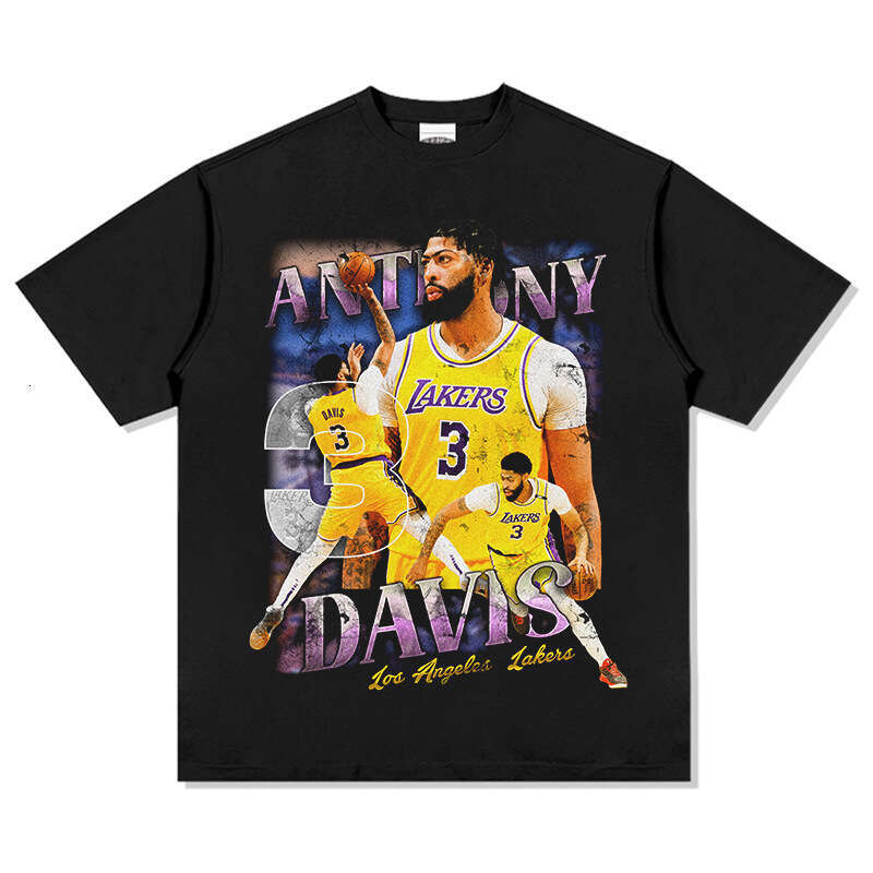 Thick Eyebrow Brother Davis American Printed Short Sleeve T-shirt Washed Round Neck Hoodie