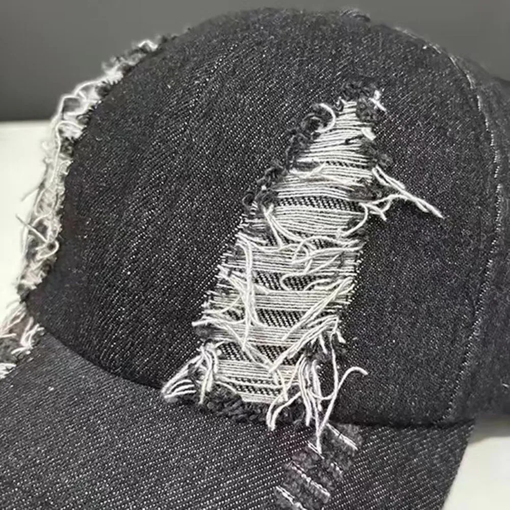 2024 fashion Girl Jeans Long Rabbit Ears Cowboy Baseball Hat Wash Graffiti Hip Hop Cap Women Men Party Team Baseball Cap 241225